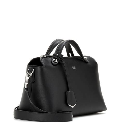 fendi 8bl124 1d5f12g3|Fendi Black Leather Small By The Way Bag .